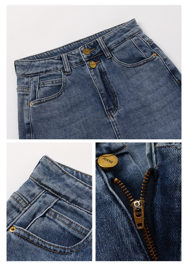 REALEFT – jupe en jean Vintage pour femmes, nouvelle collection printemps-été 2021, jupe droite, ligne a, crayon, fendue à l'arrière