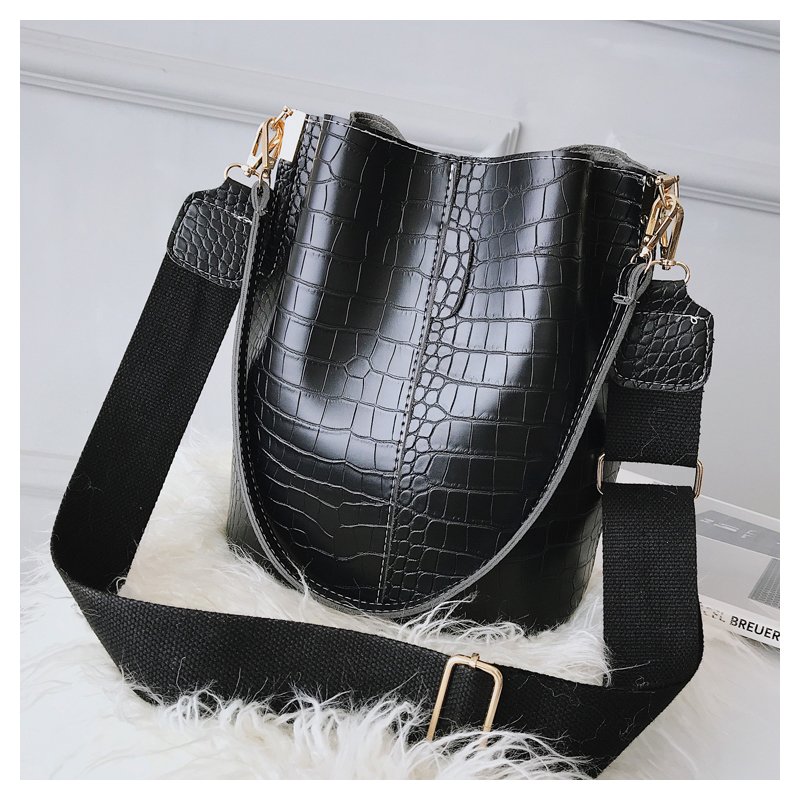 Ansloth – sac à bandoulière Crocodile pour femmes, sacoche de marque de styliste, sacs de luxe en cuir PU, sac seau, HPS405