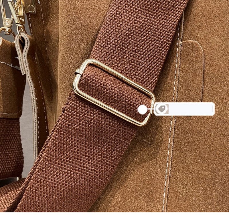 Ansloth – sacs seau rétro de grande capacité pour femmes, sac à bandoulière en cuir Nubuck de styliste de marque de luxe pour dames