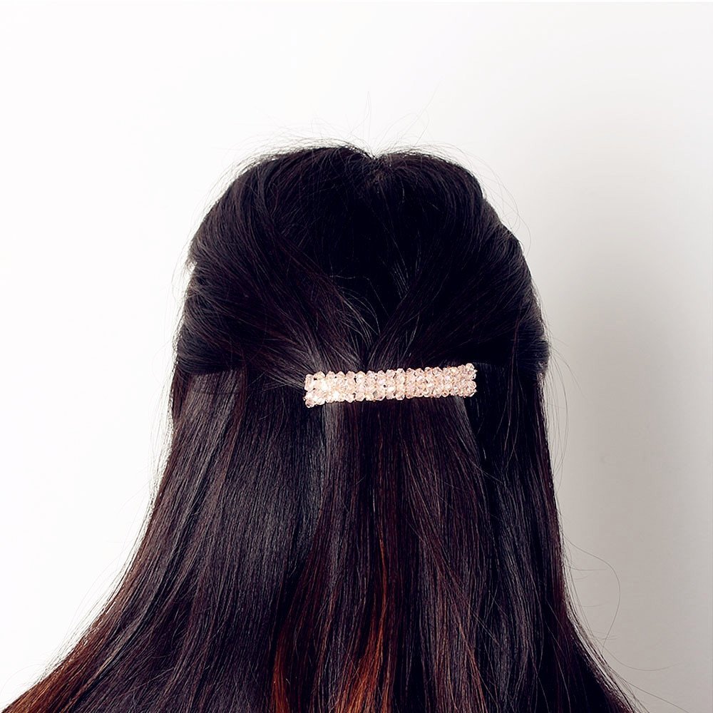 Épingle à cheveux rétro en cristal perlé pour femmes, clip simple, mode, accessoires pour cheveux