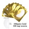 100pairs Gold