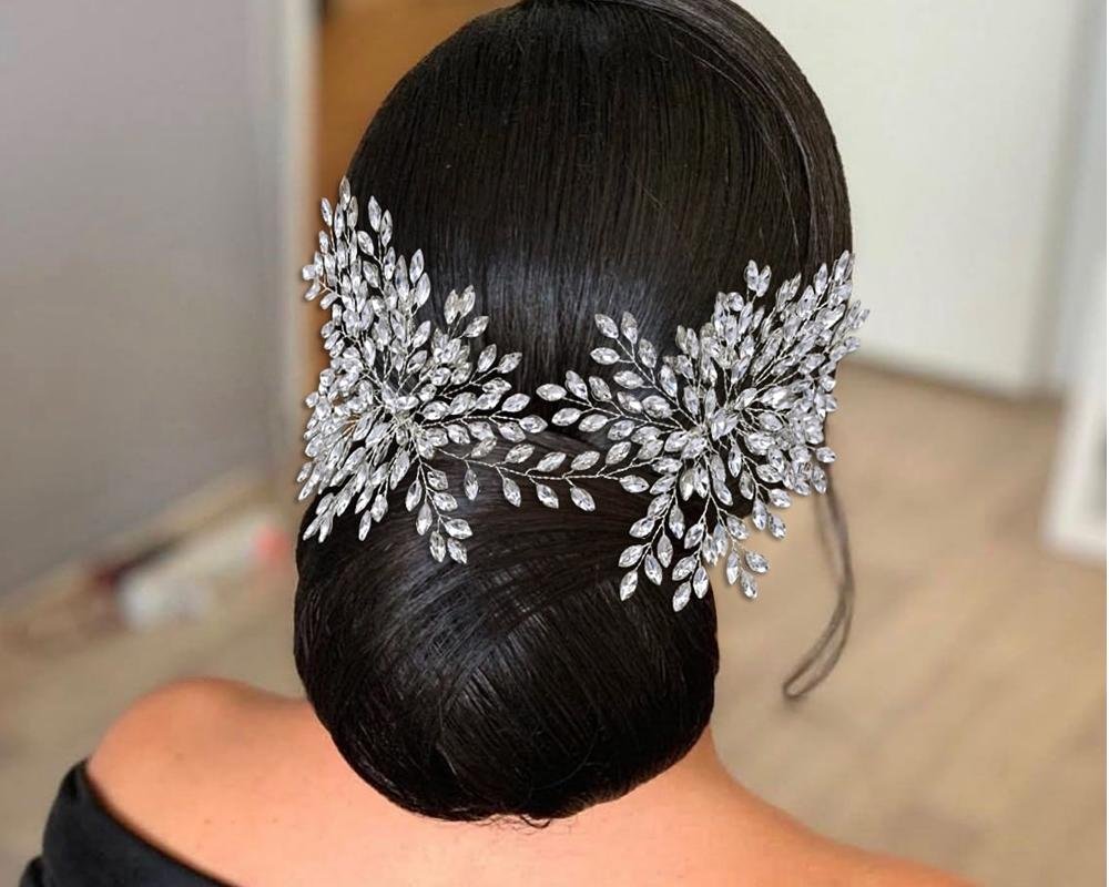 YouLaPan – pinces à cheveux de mariée en cristal HP392, peigne, accessoires, diadème de mariage, or Rose