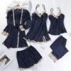Navy Blue Robe Set 1