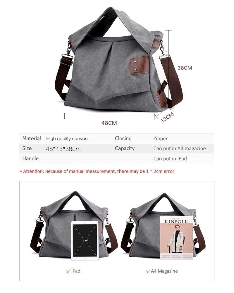 Mode sacs à bandoulière pour femmes 2020 grande capacité toile sac à main de luxe sacs à main femmes sacs concepteur dame sacs à bandoulière