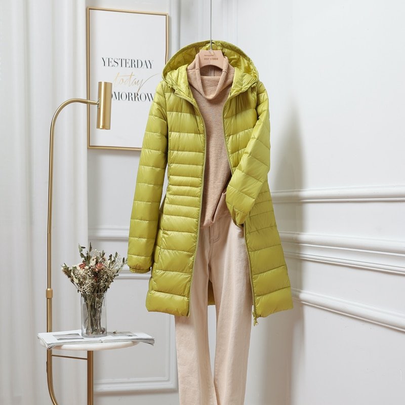 NewBang – manteau Long et chaud pour femmes 8XL, avec sac de rangement Portable, doudoune Ultra légère pour femmes, pardessus à la hanche