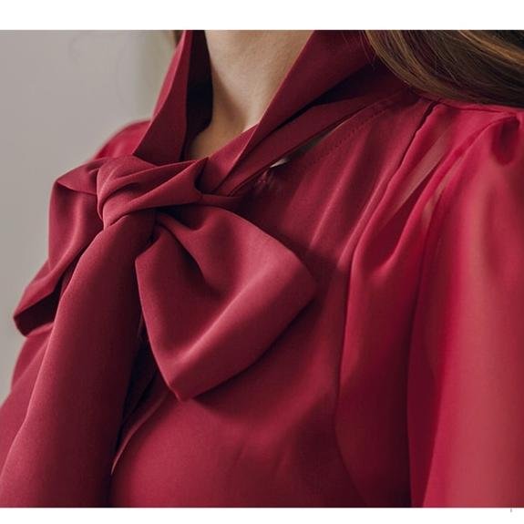H Han Queen – ensemble de vêtements de travail Vintage pour femmes, chemisiers à manches lanternes et jupe fourreau blanche, nouvelle collection automne 2019