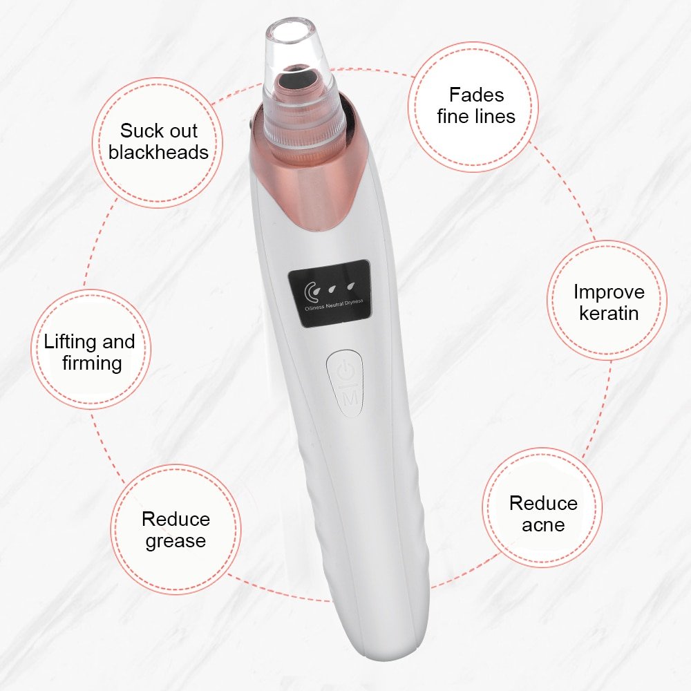 Aspirateur électrique pour points noirs + nettoyeur de peau ultrasonique USB + vaporisateur à vapeur Nano pour le visage, humidificateur + brosse de lavage du visage