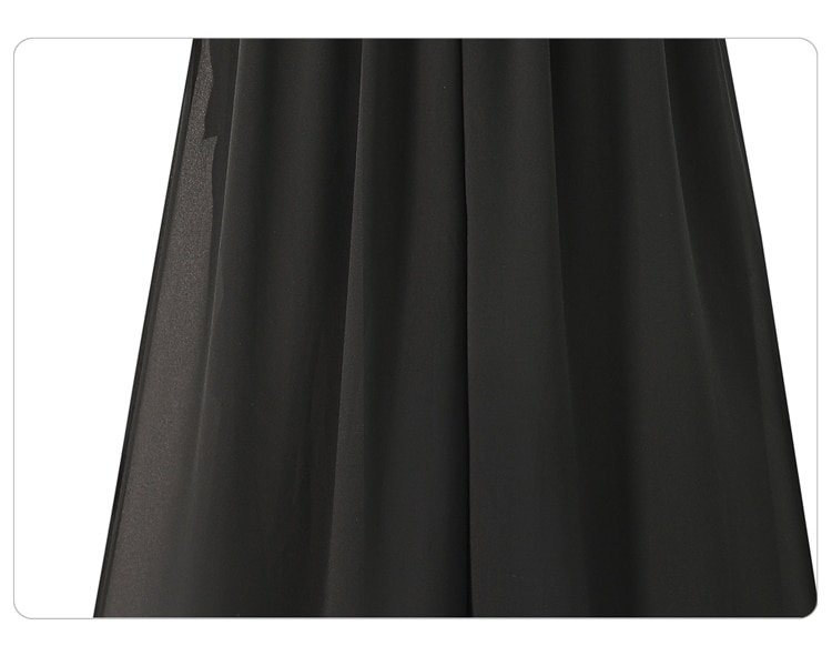 ANASUNMOON – pantalon décontracté en mousseline de soie, Style européen, grande taille 5XL, longueur mollet, jambes larges, noir