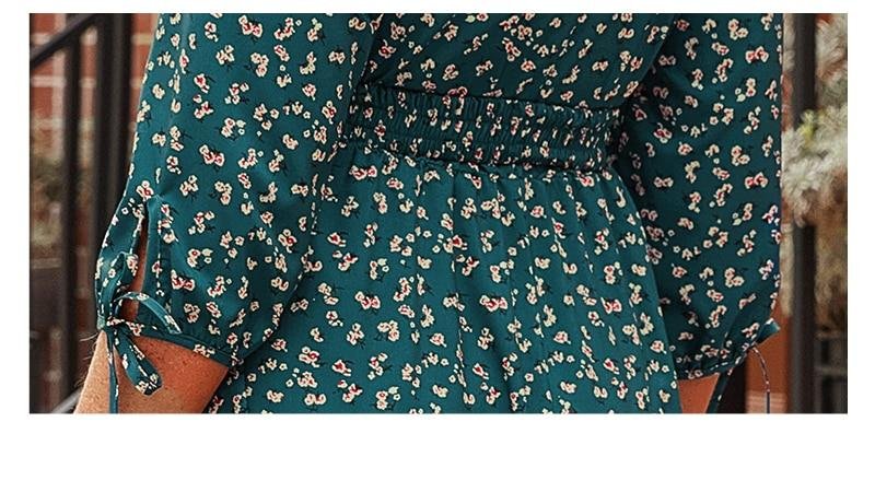 S.FLAVOR – robe longue à imprimé Floral pour femmes, manches 3/4, style Boho, vêtements décontractés, printemps