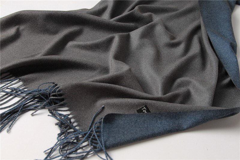Écharpe Double face en cachemire pour femme, châle en Pashmina, chaud et doux, à la mode, tendance hiver 2022