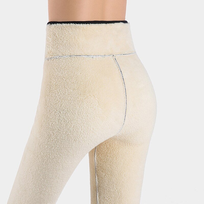 Legging chaud pour femme, pantalon Sexy, extensible, Slim, décontracté, taille haute, thermique, agneau, 2022