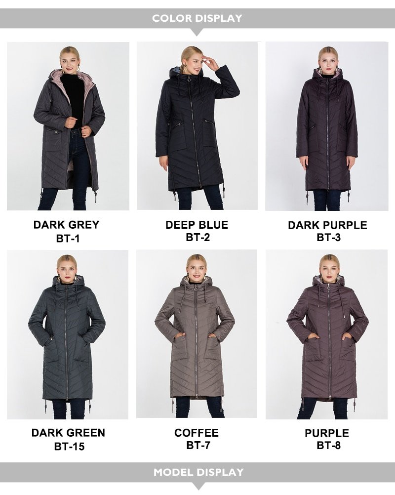 Manteau matelassé en coton pour femmes, Parka longue, grande taille, hiver, automne 2022 Manteau matelassé en coton pour femmes, Parka longue, grande taille, hiver, automne 2022