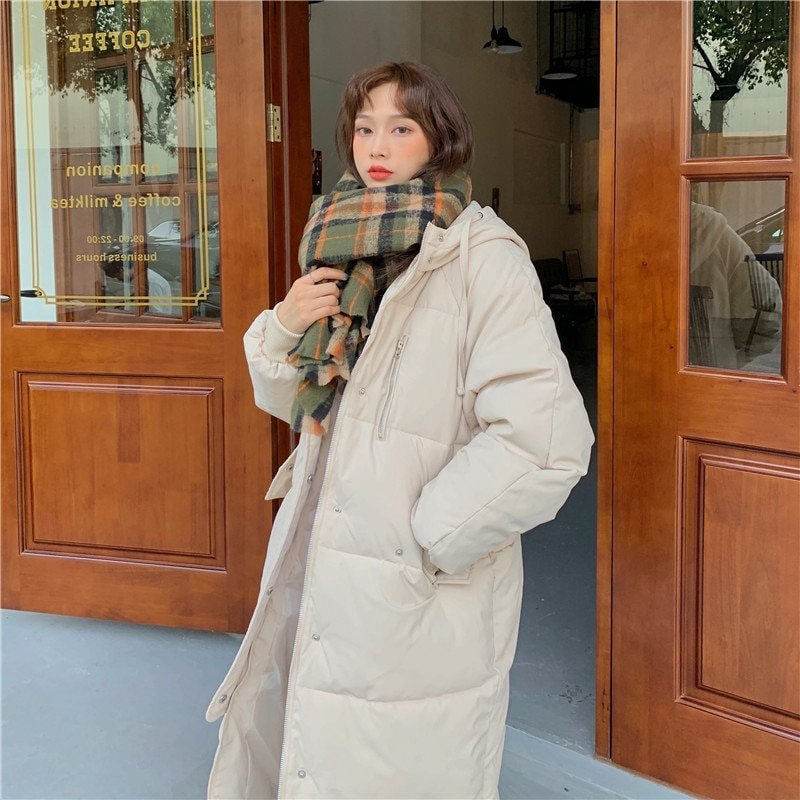 Syiwidii Long Parkas d'hiver pour femmes 2022, veste bouffante épaisse chaude à bulles manteau surdimensionné vêtements d'extérieur coréens automne vestes décontractées