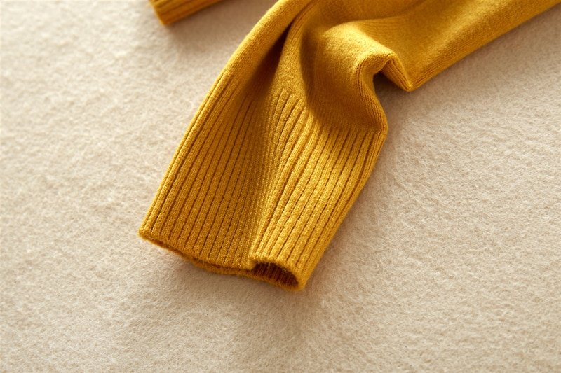 Marwin – Pull épais à col roulé pour Femme, Pull surdimensionné, solide, tricoté, nouvelle collection automne hiver
