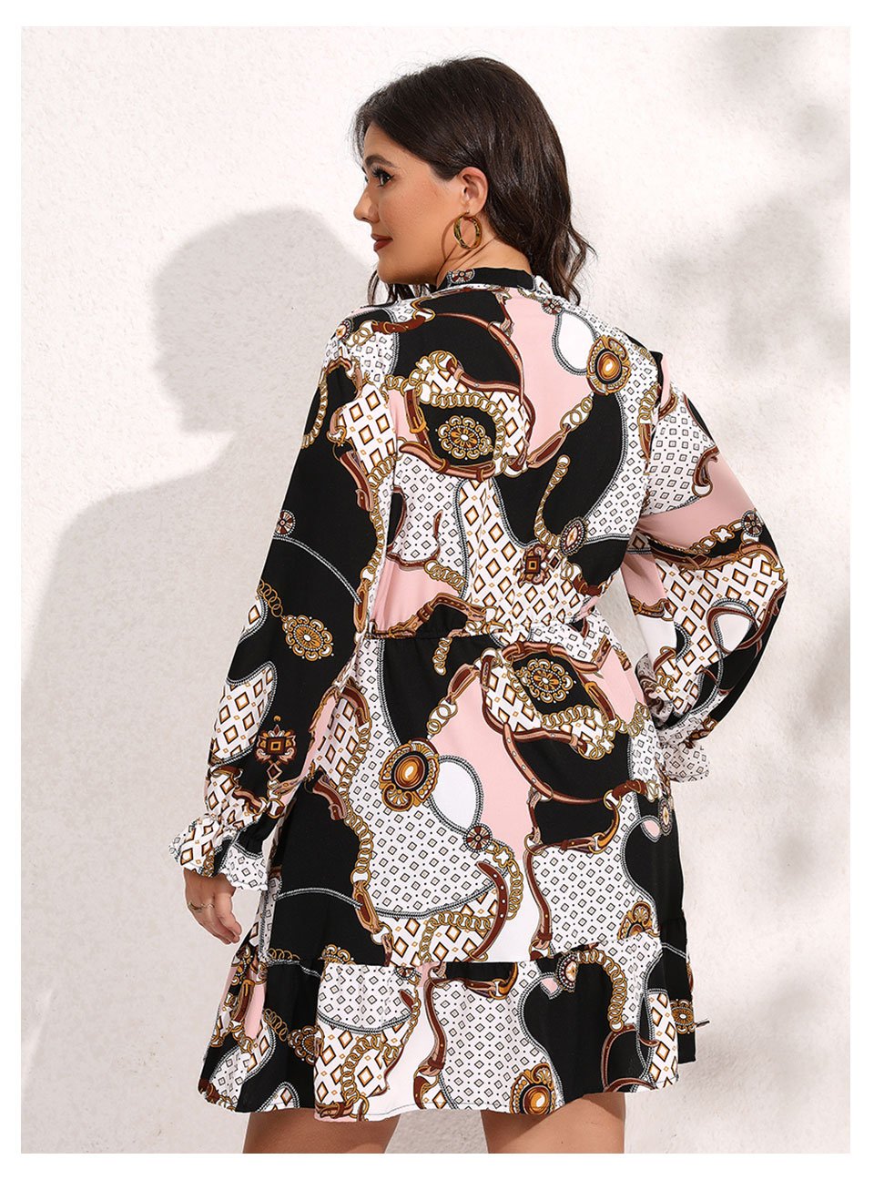 Finjani – robe de soirée grande taille pour femmes, tenue élégante avec nœud papillon