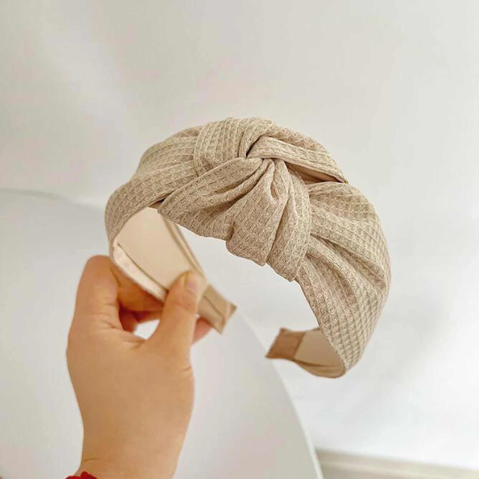 beige hairband