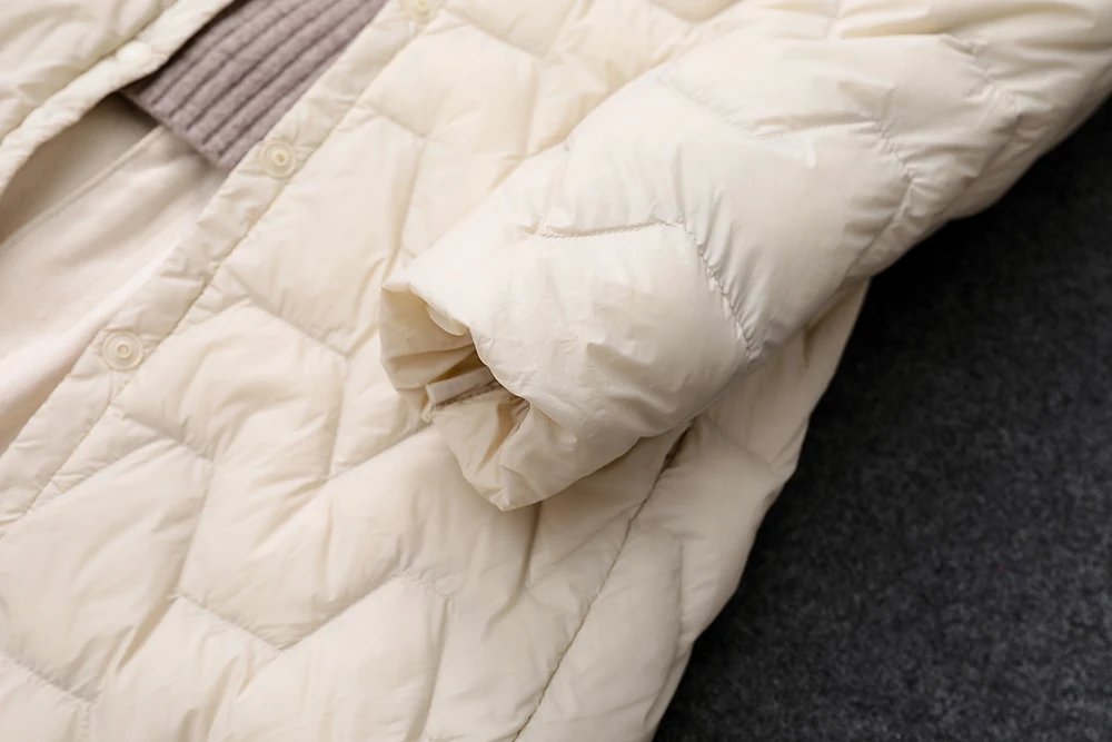 0-10℃ Women Winter Jackets Ultra Light White Duck Down Coat Slim Female Puffer Parkas Windproof Down Coat Long Outerwear