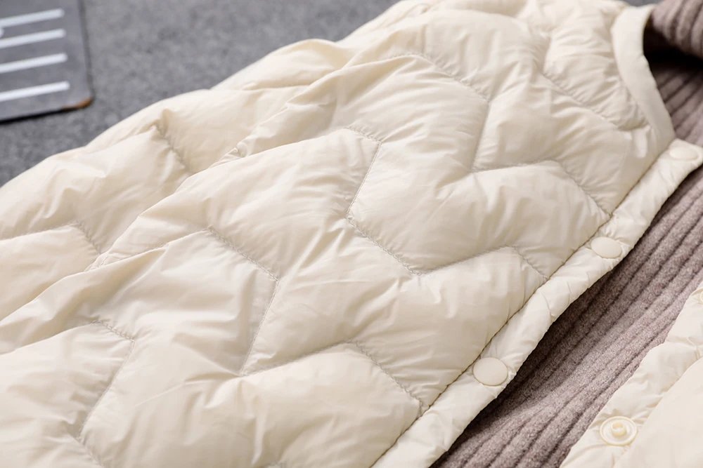 0-10℃ Women Winter Jackets Ultra Light White Duck Down Coat Slim Female Puffer Parkas Windproof Down Coat Long Outerwear